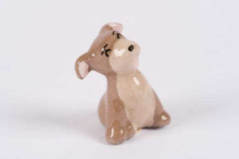 Lady and the Tramp Scamp Miniature Ceramic Figurine (c.1950s-1960s) - ID: Hagen00023pup Disneyana