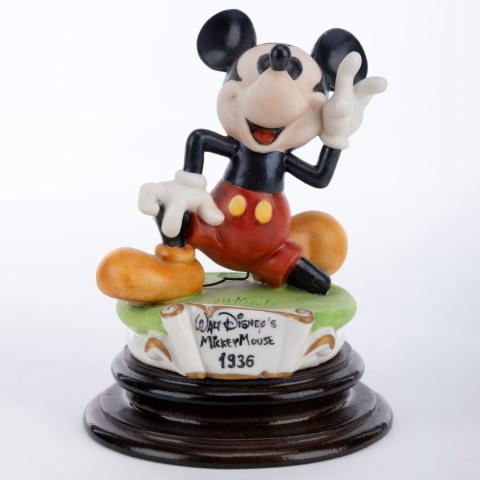 Mickey Mouse in 1936 Capodimonte Figurine (1988) - ID: LZD6713 Disneyana