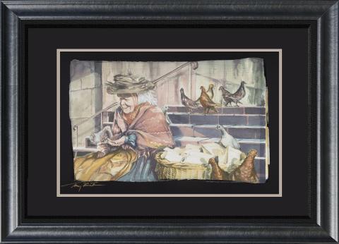 Mary Poppins "Steps of St. Paul's" Signed and Numbered Chiarograph Edition Print by Tony Baxter - ID: 588G0002P-DX1 Disneyana