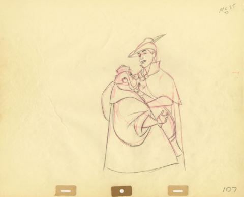 Sleeping Beauty Phillip and Hubert Production Drawing (1959) - ID: apr22249 Walt Disney