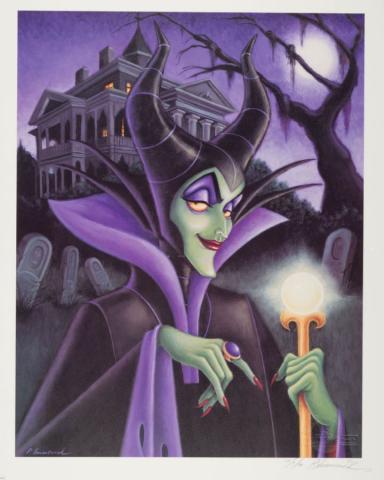 Maleficent Disneyland Character of the Month Limited Edition Print (2000) - ID: apr23180 Disneyana