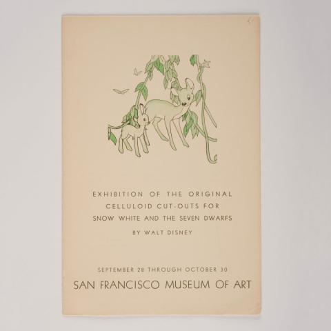 San Francisco Museum of Art Snow White and the Seven Dwarfs Exhibition Pamphlet (1938) - ID: apr23325 Disneyana
