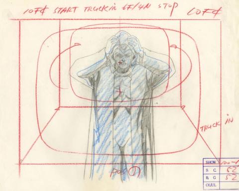 X-Men Red Dawn Darkstar Layout Drawing (1993) - ID: apr24114 Marvel