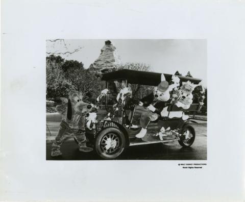 Disneyland Easter Pluto & Rabbits 8x10 Promotional Press Photograph (1970) - ID: aug22039 Disneyana