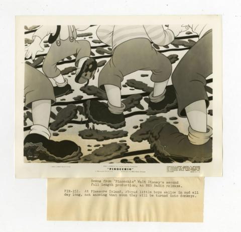 1940 Pinocchio Pleasure Island Mischief Theatrical Release Promotional Photograph - ID: aug22112 Walt Disney
