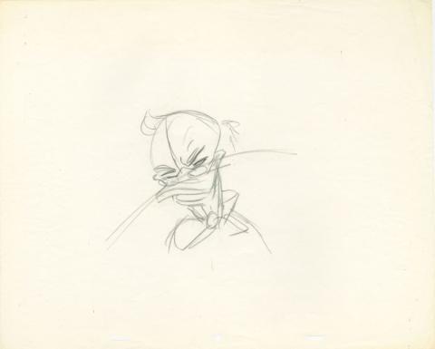 Mickey's Christmas Carol Scrooge Rough Character Study (1983) - ID: aug22127 Walt Disney