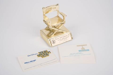 Milt Albright Director's Guild Award and Disneyland Business Cards (1981) - ID: aug22219 Disneyana