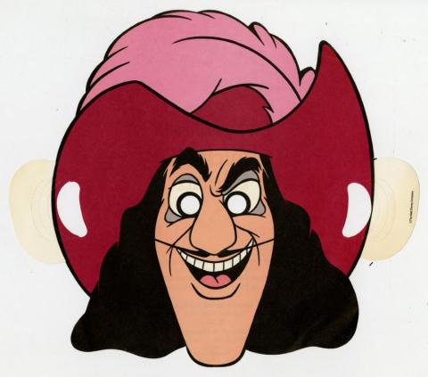 Disneyland Hotel Children's Menu Captain Hook Mask (1980s) - ID: aug22332 Disneyana