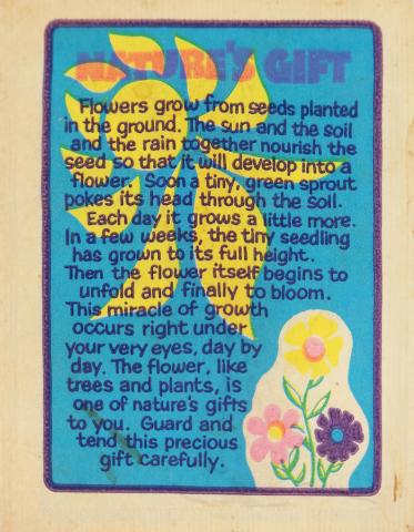 Mary Poppins "Poppin Flower" Seed Packet (1973) - ID: augdisneyana20126 Disneyana