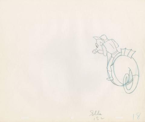 Aquaman Storm the Seahorse Production Drawing (c.1960s) - ID: dec22261 Filmation