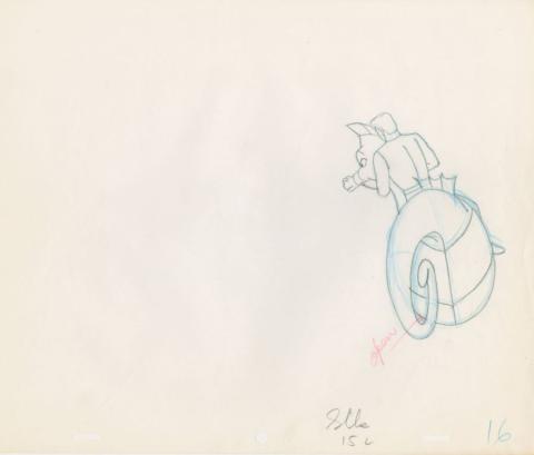 Aquaman Storm the Seahorse Production Drawing (c.1960s) - ID: dec22262 Filmation