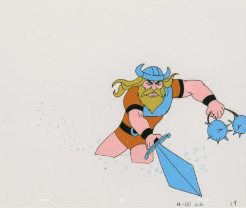 Aquaman The Return of Nepto Viking Production Cel and Drawing (1967) - ID: dec22263 Filmation