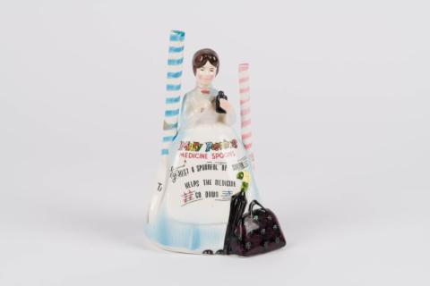 1960s Mary Poppins Musical Measuring Spoon Holder by Enesco - ID: enesco00042mar Disneyana