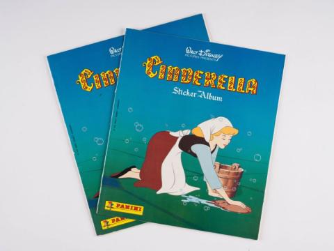 Pair of 1987 Cinderella Sticker Album Books by Panini - ID: feb23281 Disneyana