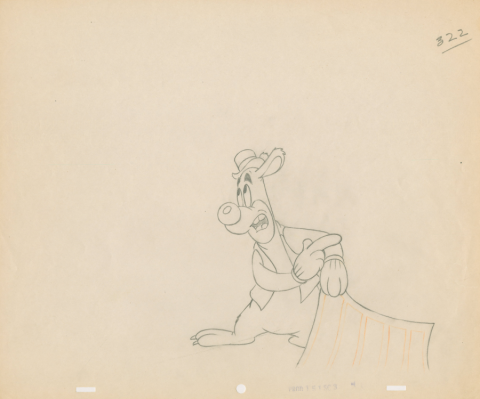 1947 MGM "Hound Hunters" George and Junior Production Drawing (1947) - ID: feb24081 MGM