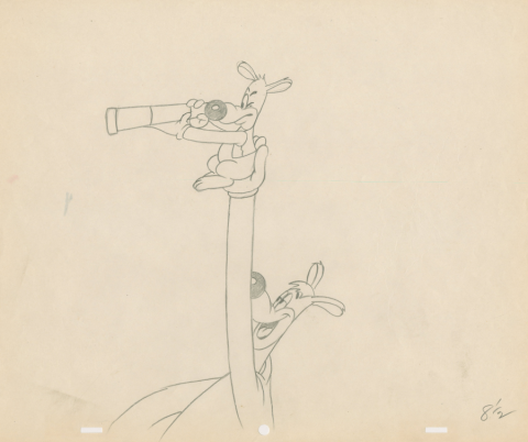MGM George and Junior "Henpecked Hoboes" Production Drawing (1946) - ID: feb24082 MGM