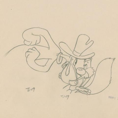 1945 MGM Screwy Squirrel The Screwy Truant Production Drawing (1945) - ID: feb24085 MGM
