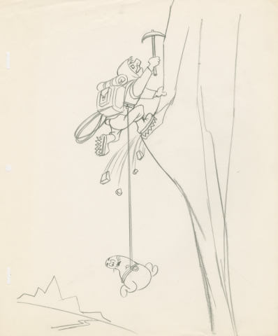 The New Shmoo Mountain Climbing Development Drawing (1979) - ID: feb24097 Hanna Barbera