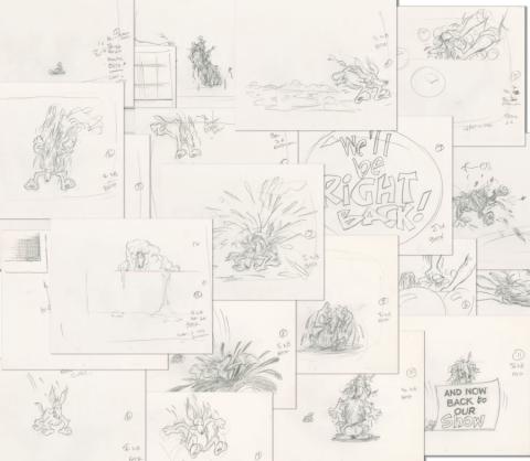 Collection of 22 What-A-Mess Bumper Layout Drawings (1995) - ID: feb24113 DiC