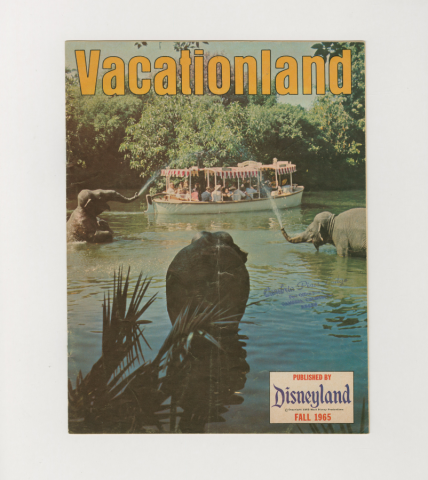 Disneyland Vacationland Magazine (Fall 1965) - ID: feb24133 Disneyana