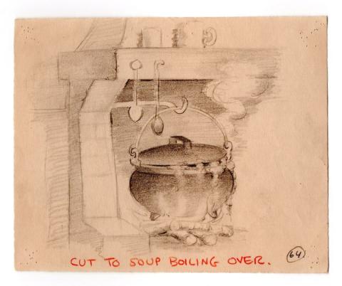 Snow White Evil Queen's Kettle Storyboard Drawing - ID: feb24135 Walt Disney