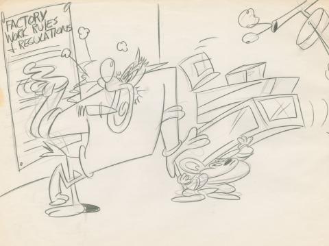 Mighty Mouse: The New Adventures Development Drawing - ID: feb24163 Ralph Bakshi