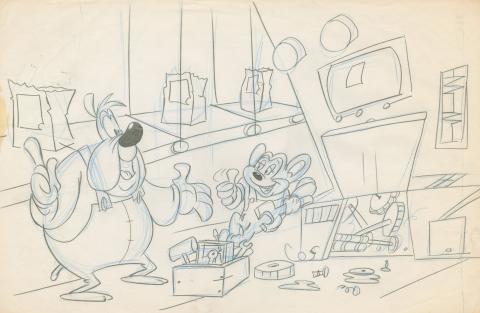 Mighty Mouse: The New Adventures Development Drawing - ID: feb24166 Ralph Bakshi