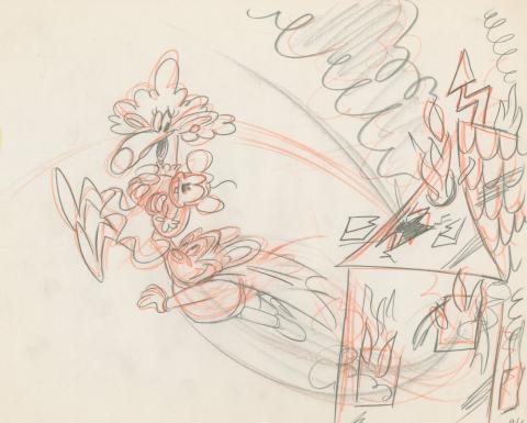 Mighty Mouse: The New Adventures Development Drawing - ID: feb24176 Ralph Bakshi