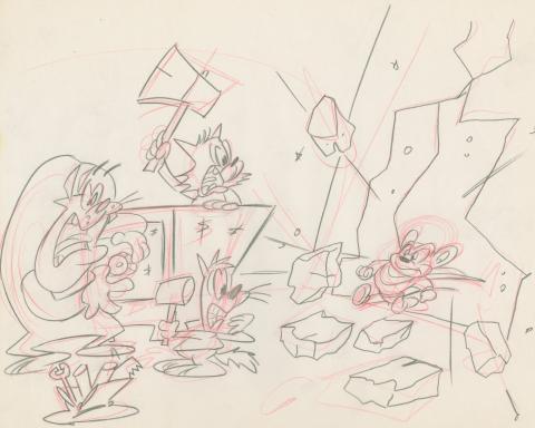 Mighty Mouse: The New Adventures Development Drawing - ID: feb24177 Ralph Bakshi