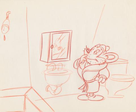 Mighty Mouse: The New Adventures Development Drawing - ID: feb24180 Ralph Bakshi