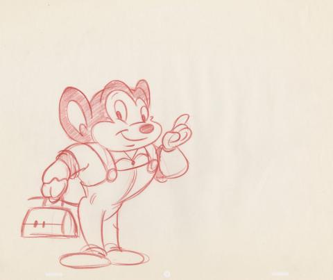 Mighty Mouse: The New Adventures Development Drawing - ID: feb24181 Ralph Bakshi