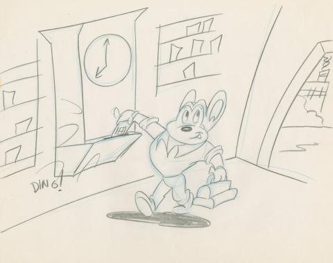 Mighty Mouse: The New Adventures Development Drawing - ID: feb24183 Ralph Bakshi