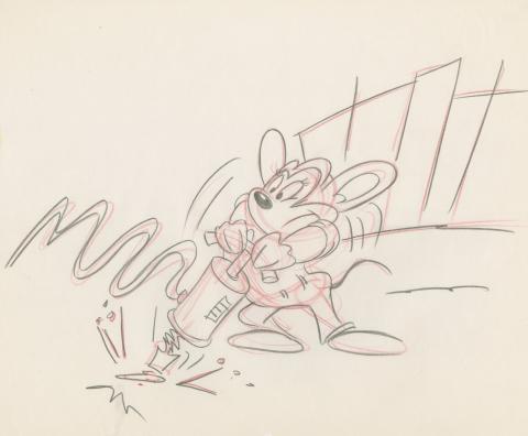 Mighty Mouse: The New Adventures Development Drawing - ID: feb24187 Ralph Bakshi