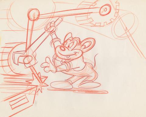 Mighty Mouse: The New Adventures Development Drawing - ID: feb24188 Ralph Bakshi