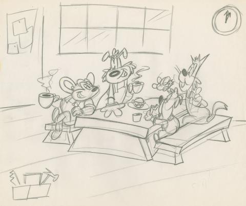 Mighty Mouse: The New Adventures Development Drawing - ID: feb24189 Ralph Bakshi