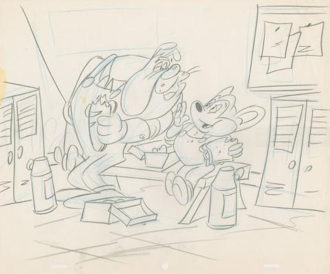 Mighty Mouse: The New Adventures Development Drawing - ID: feb24190 Ralph Bakshi