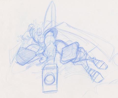 1990s Unmade Thor Animated Series Development Drawing  - ID: feb24216 Marvel