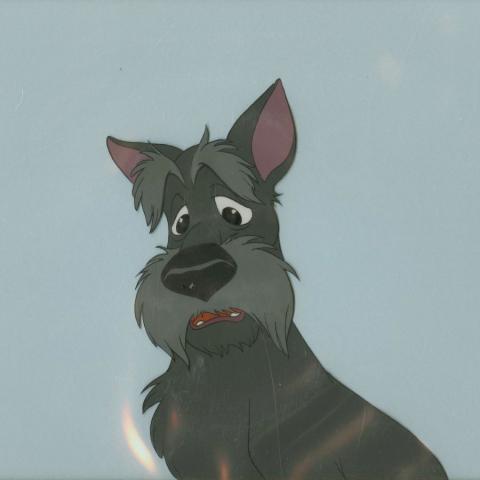 Lady and the Tramp Jock Disneyland Art Corner Production Animation Cel (1955) - ID: feb24346 Walt Disney