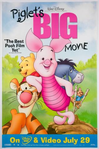 Piglet's Big Movie Promotional One-Sheet Poster (2003) - ID: febdisney22275 Walt Disney