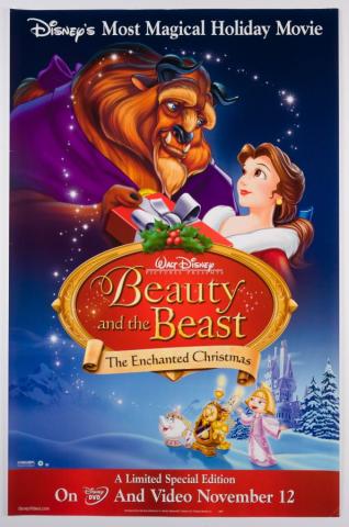 Beauty and the Beast The Enchanted Christmas One-Sheet Poster (1997) - ID: febdisney22283 Walt Disney