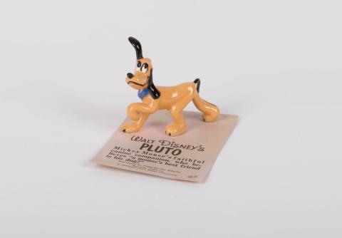 Pluto Ceramic Figurine by Hagen Renaker (c.1950s) - ID: hagen00033pluto Disneyana