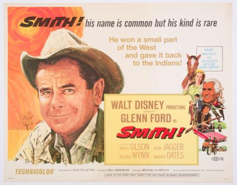 Glenn Ford as SMITH! Promotional Half-Sheet Poster (1969) - ID: jandisney22232 Walt Disney