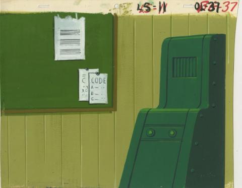 Hanna Barbera Laverne & Shirley Production Background (c. 1980s) - ID: janhbbg6774 Hanna Barbera