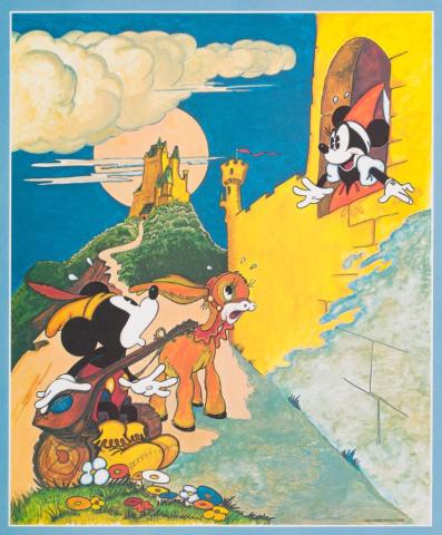Mickey and Minnie Mouse Poster Test Print (c.1980s) - ID: janmickey22194 Disneyana
