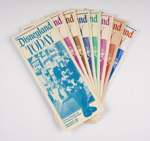 Collection of 8 Disneyland Today Souvenir Guidebooks (March 1987) - ID: jul22006 Disneyana