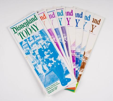 Collection of 8 Disneyland Today Souvenir Guidebooks (April 1987) - ID: jul22007 Disneyana