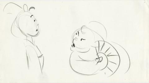 Mulan Matchmaker Sequence Storyboard Drawing (1998) - ID: jul22031 Walt Disney