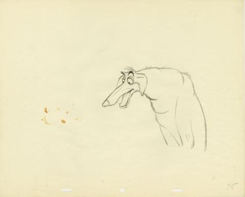 Lady and the Tramp Boris the Pound Dog Production Drawing (1955) - ID: jul22049 Walt Disney