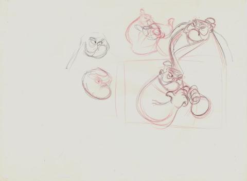 Mulan Yao Development Drawing (1998) - ID: jul22360 Walt Disney