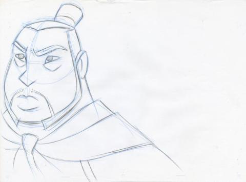 Mulan General Li Development Drawing (1998) - ID: jul22368 Walt Disney